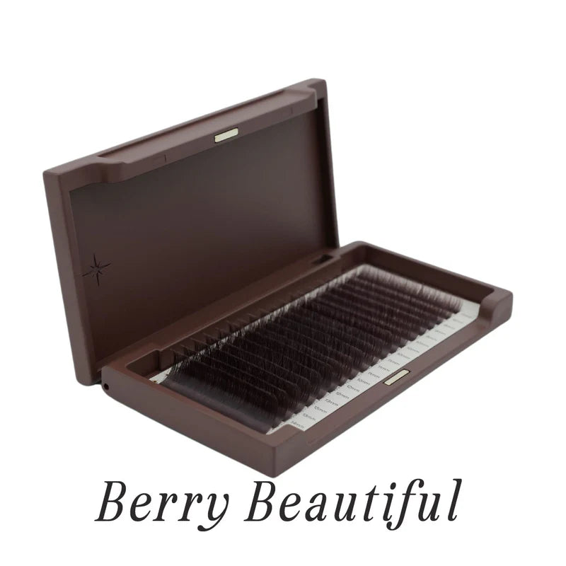 Brown Artistry Shades | Berry Beautiful | Everything Lashes 0.03mm (20 Rows/Tray)